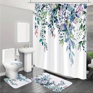 Beautiful Eucalyptus shower curtain set